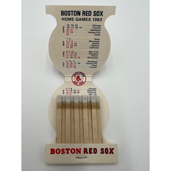 1982 Boston Red Sox Home Games Schedule Matchbooks Box Lot of 24 - Picture 5 of 5